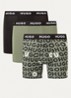 Boxershorts met logoband in 3-pack - Olijfgroen