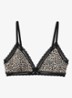 Bralette met kant - Zwart