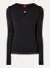 Dasaiia longsleeve met logo - Zwart