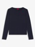 Dasaiia longsleeve met logo - Donkerblauw