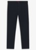 David slim fit chino met steekzakken - Dark Blue-405 / Blauw