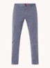 David slim fit chino met stretch - Staalblauw