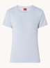 Deloris T-shirt met logoborduring - Lavendel