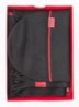 Fijngebreide muts en sjaal 172 x 23 cm in giftbox - Zwart