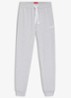 High waist tapered fit joggingbroek met logo - Grijs