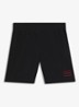 Lounge straight fit korte loungebroek met steekzakken - Black-001 / Zwart