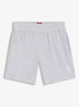 Lounge straight fit korte loungebroek met steekzakken - Light/Pastel Grey-052 / Grijs