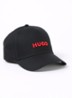 Pet van katoenen twill met logo - Black-002 / Zwart