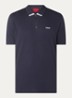 Polo van katoenpiqué met contrastlogo - Dark Blue-405 / Blauw