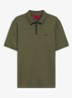 Polo van katoenpiqué met contrastlogo - Open Green-388 / Groen