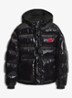 Puffer jas met capuchon - Zwart