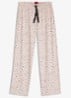 Pyjamabroek van stretchjersey met all-over print - Oudroze