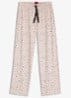 Pyjamabroek van stretchjersey met all-over print - Oudroze