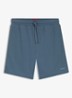 Pyjamashort met wafelstructuur en logostiksel - Open Blue-496 / Blauw