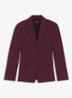 Regular-fit blazer van stretchmateriaal - Aubergine