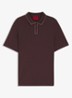 Regular fit polo met logo - Bruin