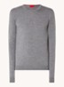 San Cedric fijngebreide pullover van wol - Grijs