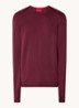 San Cedric fijngebreide pullover van wol - Bordeauxrood