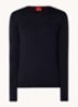 San Cedric fijngebreide pullover van wol - Donkerblauw