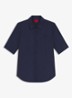 Sarepla blouse met logoborduring - Navy-418 / Blauw