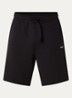 Short van katoenen sweatstof met logoprint - Black-001 / Zwart