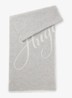 Sjaal in wolblend met logo 180 x 40 cm - Open Grey-097 / Grijs