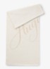 Sjaal in wolblend met logo 180 x 40 cm - Open White-127 / Wit