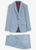 Slim fit 2-delig pak in katoenblend - Open Blue-482 / Blauw