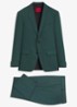 Slim fit 2-delig pak in wolblend - Groen