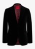 Slim fit colbert van fluweel - Zwart
