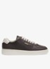 Sneaker van leer met logo - Open Brown-241 / Bruin