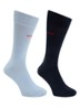 Sokken met logo in 2-pack - Donkerblauw