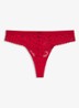 String met kant - Rood