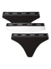 String met logoband in 3-pack - Diepzwart