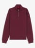 Sweatshirt van katoenen badstof met logo en ritskraag - Dark Pink-654 / Roze