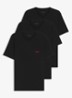 T-shirt met logo in 3-pack - Zwart