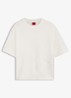 T-shirt met logoborduring - Wit
