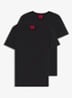 T-shirt met ronde hals in 2-pack - Zwart