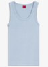 Tanktop met ribstructuur - Open Blue-476 / Blauw
