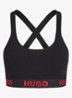 Voorgevormde bralette met logoband - Zwart