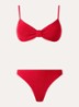 Alicia bikiniset met structuur  - Rood