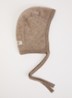Babymuts van merino wol - Donkerbeige