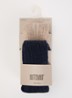 Ribgebreide maillot in wolblend in 2-pack - Donkerblauw