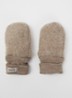 Wanten van merino wol - Donkerbeige