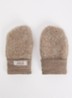 Wanten van merino wol - Donkerbeige