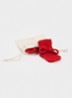 Babyslofjes van merino wol - Rood
