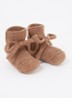 Babyslofjes van merino wol - Bruin