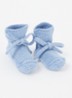 Babyslofjes van merino wol - Blauw