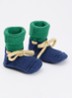 Babyslofjes van merino wol - Donkerblauw
