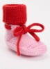 Babyslofjes van merino wol - Roze